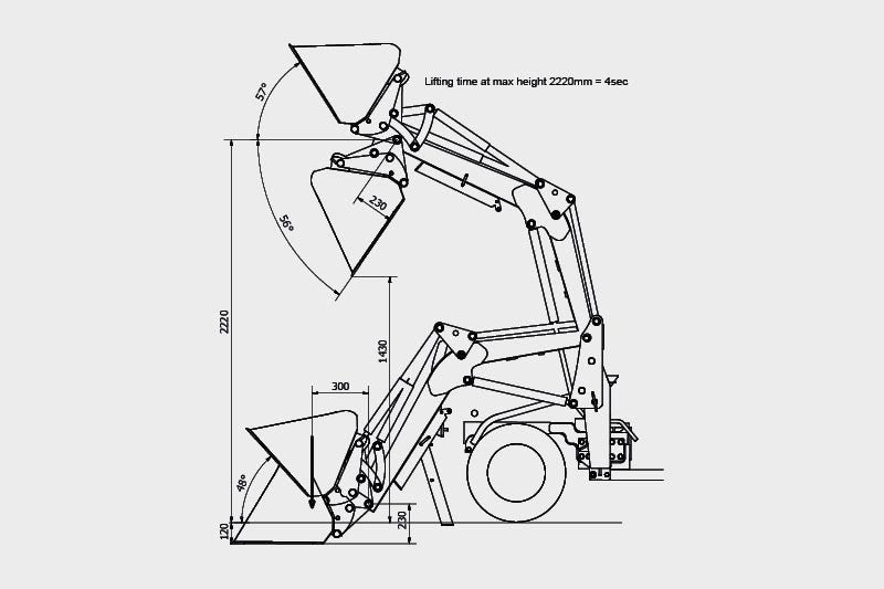 Agromasz Frontlader mit Parallelführung Euro