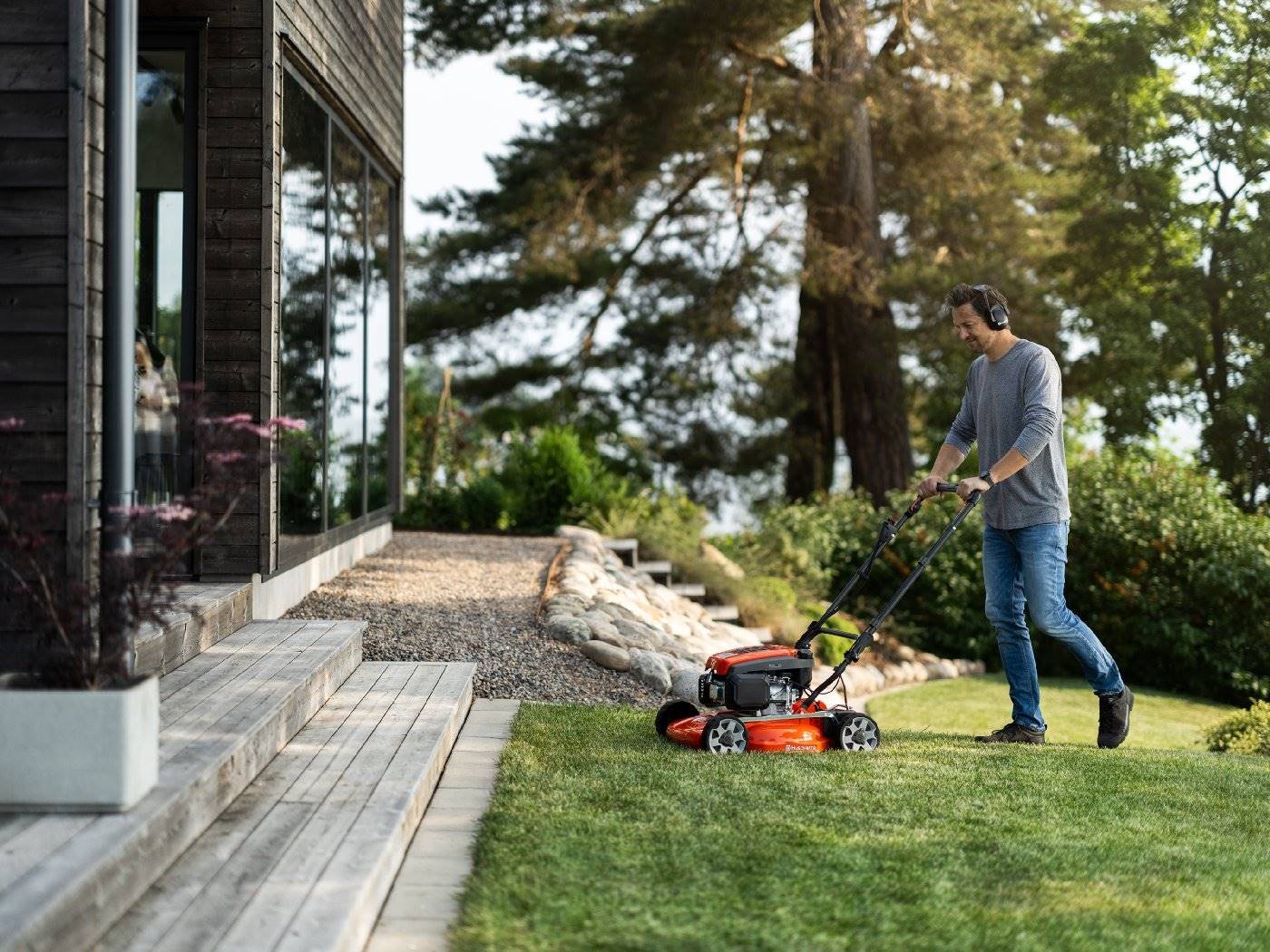 Husqvarna Benzin-Mulchrasenmäher LB 244E