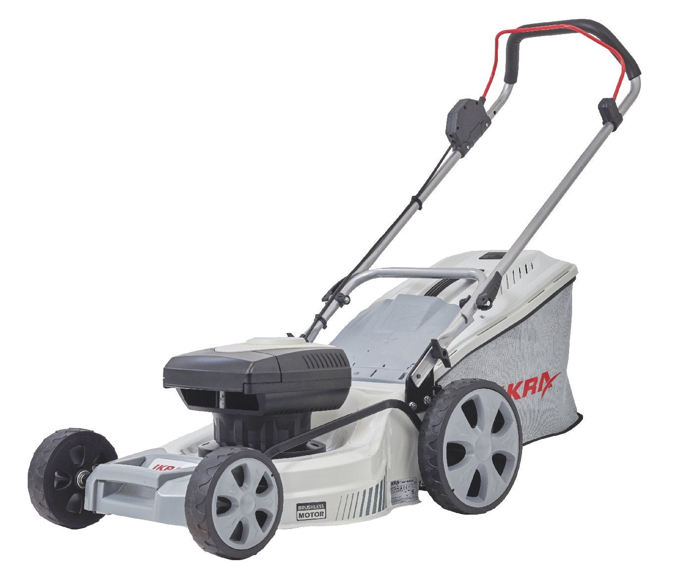 IKRA Akku 3in1 Stahldeck Rasenmäher IAM 40-4325 ohne Akku und Ladegerät - Mulchmäher