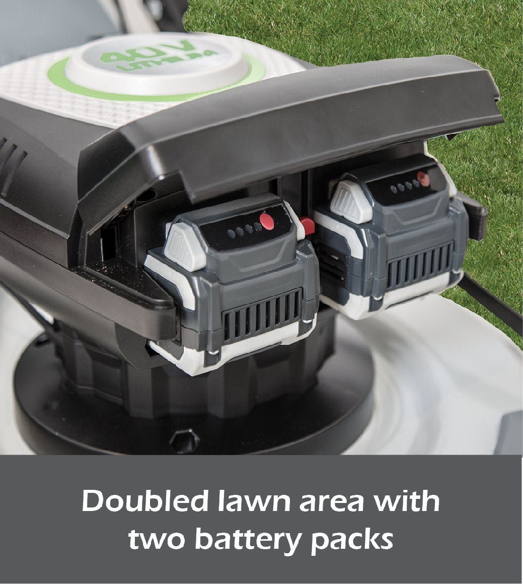 IKRA Akku 3in1 Stahldeck Rasenmäher IAM 40-4325 ohne Akku und Ladegerät - Mulchmäher