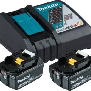 Makita Akku Power Source Kit Li 18,0V 6Ah mit Schnellladegerät und 2 Akkus