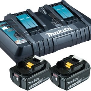 Makita Akku Power Source Kit Li 18,0V mit 2 x Akku 6 Ah und Doppelladegerät