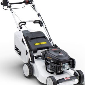 Sabo Benzin-Rasenmäher mit Radantrieb 43-VARIO White Edition limitierte Sonderedition