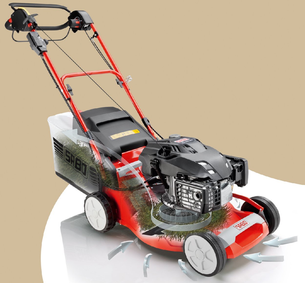 Sabo Benzin-Rasenmäher mit Radantrieb 54-VARIO