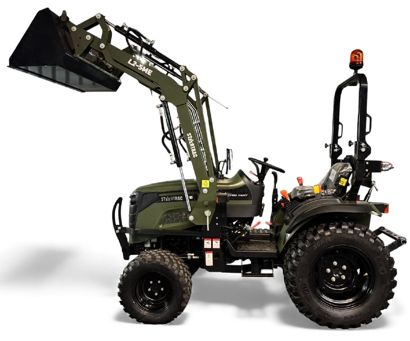 Startrac Allrad-Kleintraktor 26 mit Galaxy-Garden-Pro-Bereifung + Frontlader inklusive Schaufel