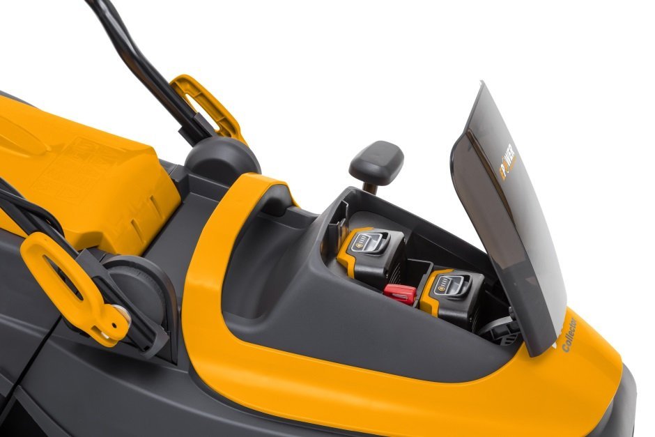 Stiga Akku-Rasenmäher Collector 136e Vorteils-Set mit Trimmer GT 100e - inkl 2x Akku 20v/2Ah und 2x LG C 215 M