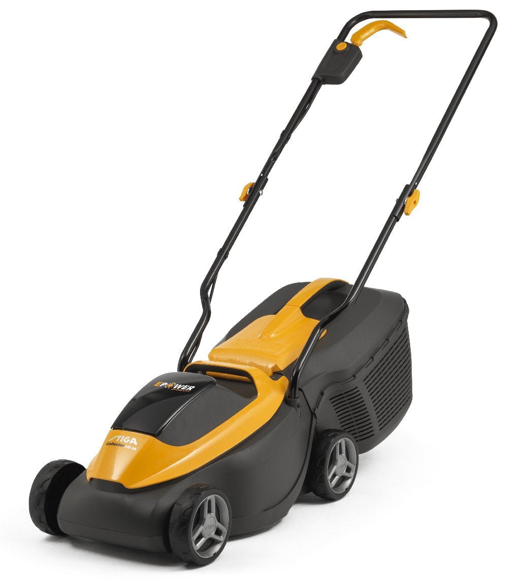 Stiga Akku-Rasenmäher Collector 140e Kit - mit 2 x 4 Ah Akku und Doppel-Ladegerät
