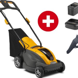 Stiga Akku-Rasenmäher Combi 336e Kit mit 2 Ah Akku und Schnell-Ladegerät