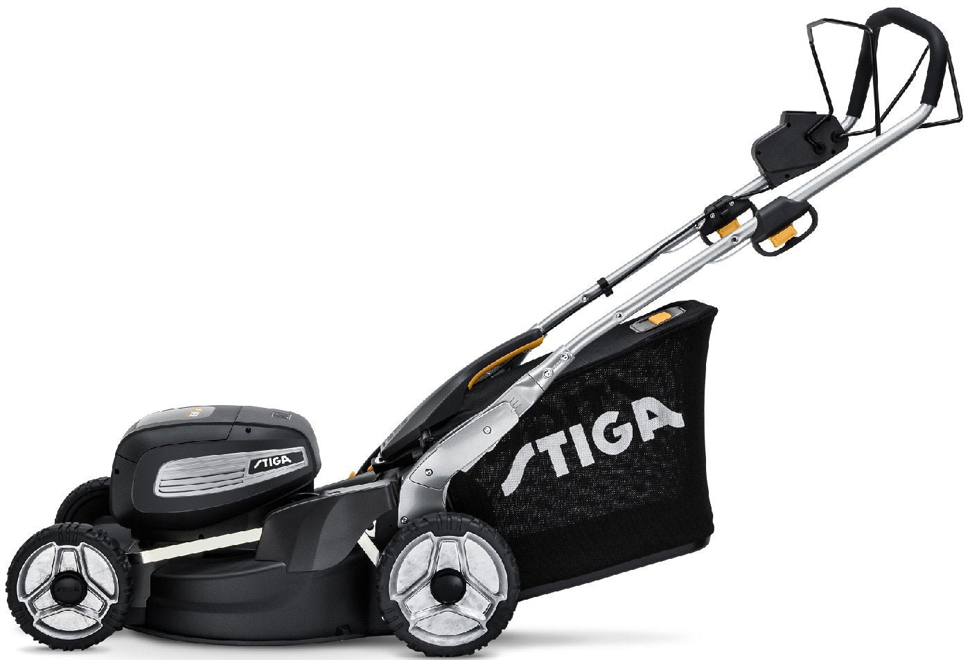 Stiga Akku-Rasenmäher Twinclip 950e V Kit - inkl. 2x 7,5 Ah Akkus und Ladegerät