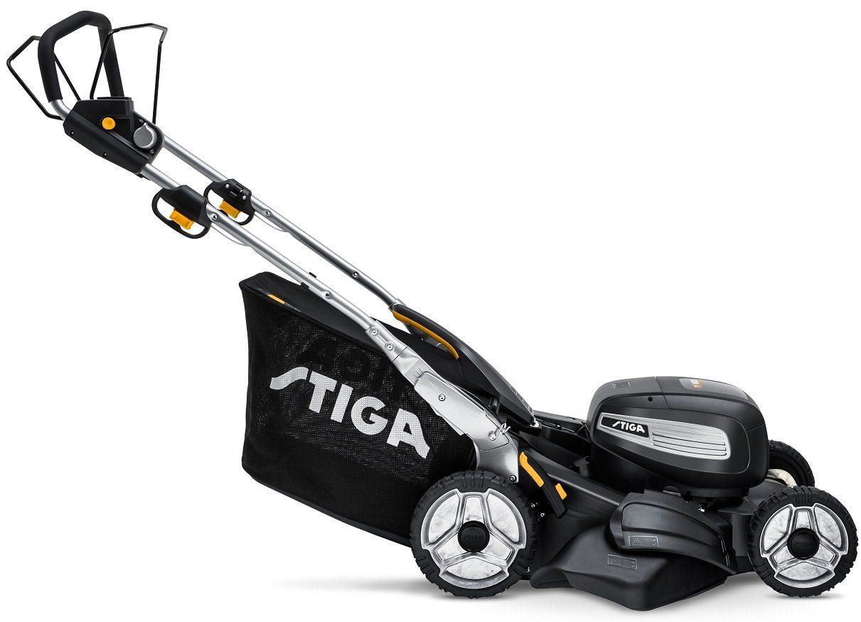 Stiga Akku-Rasenmäher Twinclip 950e V Kit - inkl. 2x 7,5 Ah Akkus und Ladegerät