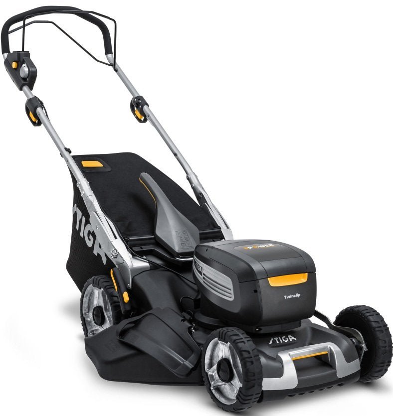 Stiga Akku-Rasenmäher Twinclip 950e V Kit - inkl. 2x 7,5 Ah Akkus und Ladegerät