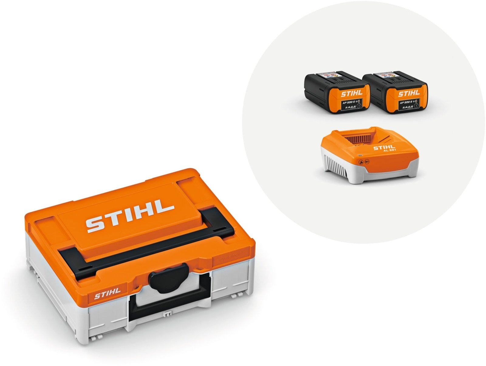 STIHL Akku-Set Power-Box 3 mit 2 x AP 500 S und AL 501