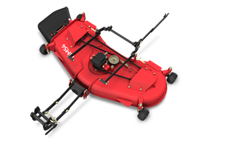 Tym Allrad-Diesel-Kleintraktor T194 mit Rasenbereifung und 137cm Zwischenachsmähwerk