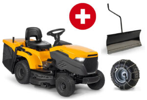 Stiga Rasentraktor Estate 598 - Winterpaket mit Schneeschild und Schneeketten