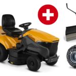 Stiga Rasentraktor Estate 792 W - Winterpaket mit Schneeschild und Schneeketten